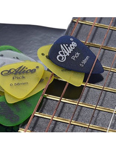 ALICE AP12F Set de 12 picks para guitarra