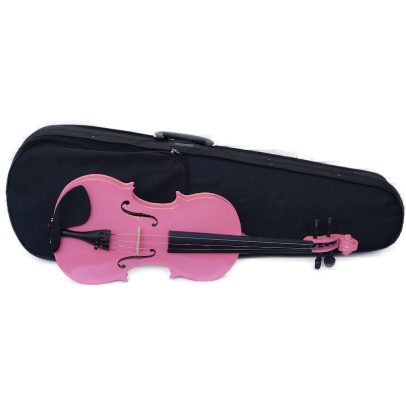 GREKO MV1410 PINK Violin rosado con estuche arco y colofonia