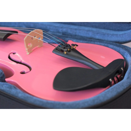 GREKO MV1410 PINK Violin rosado con estuche arco y colofonia
