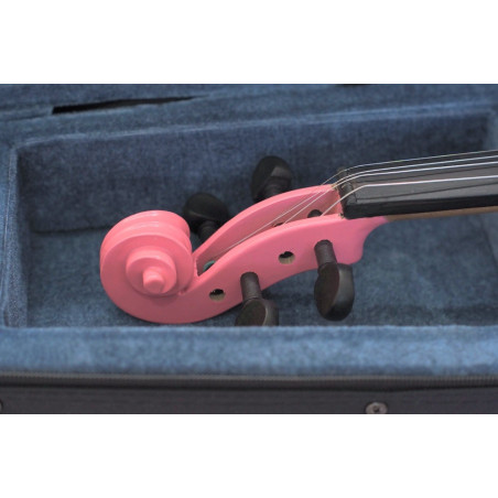 GREKO MV1410 PINK Violin rosado con estuche arco y colofonia