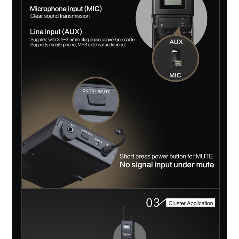 TAKSTAR WTG-500 Sistema de monitores inalambricos para conciertos y estudios