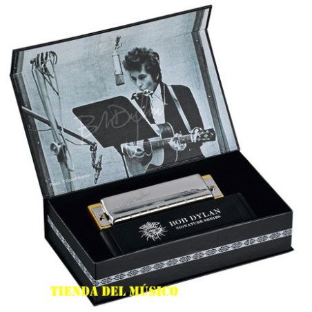 HOHNER BOB DYLAN Armonica signature en caja de lujo y lenguetas en oro