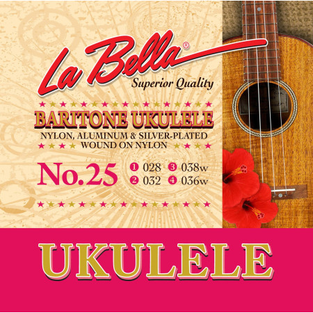 LA BELLA No.100 Encordado para ukelele concierto y tenor