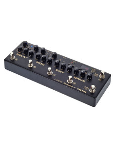 NUX MG100 Pedalera multiefectos para guitarra eléctrica con adaptador y pedal de expresión