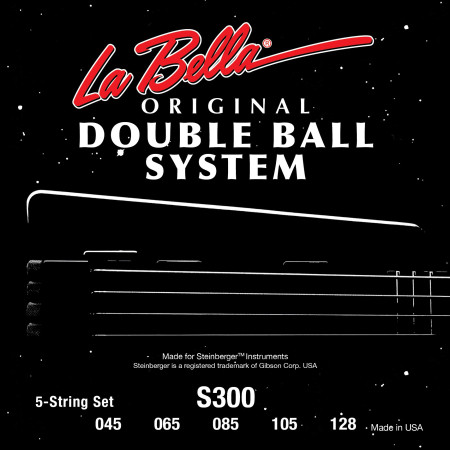 LA BELLA S300 Encordado bajo headless 5 cuerdas doble bola