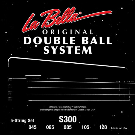 LA BELLA S300 Encordado bajo headless 5 cuerdas doble bola