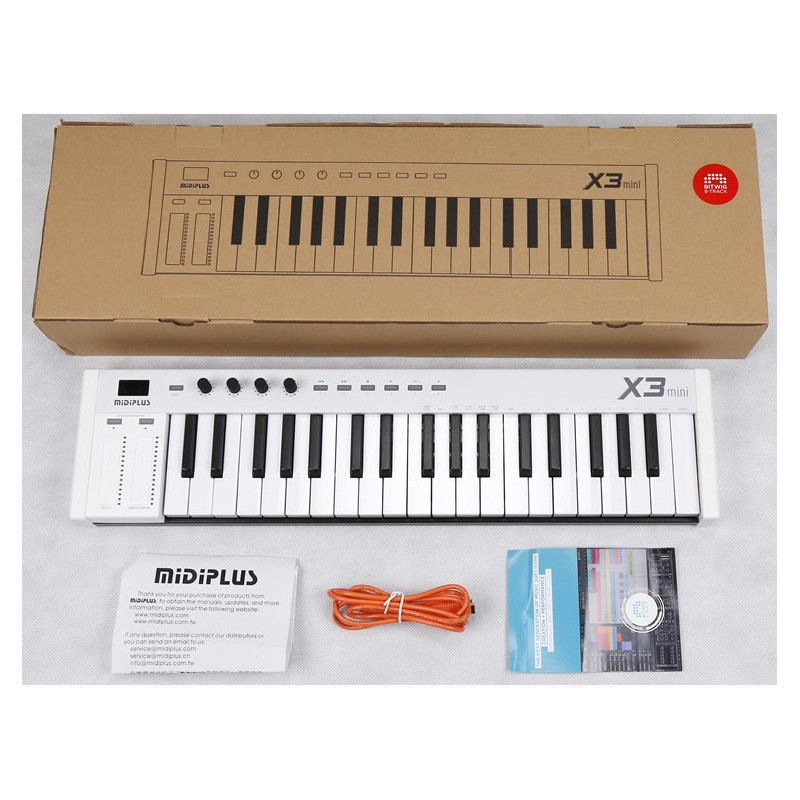 MIDIPLUS X3 Mini Teclado controlador midi de 37 teclas