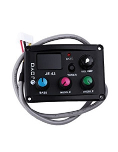 JOYO JE-62 Microfono para ukulele con preamplificador activo y afinador