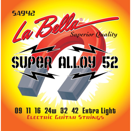 LA BELLA SA1046 SUPER ALLOY 52 Encordado para guitarra electrica