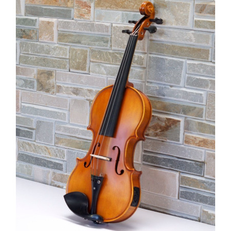 GREKO MEV1501 Violin eléctro acustico con estuche arco accesorios