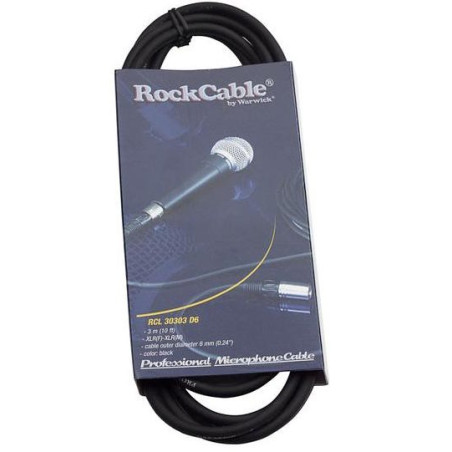 ROCKCABLE RCL30303 Cable para microfono XLR hembra / macho