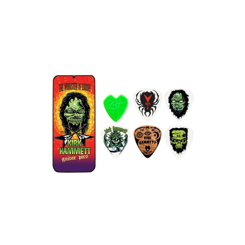 JIM DUNLOP KH01 Set de picks de kirk hammeth guitarrista de Metallica