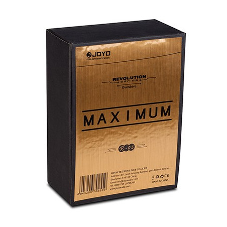 JOYO R-5 MAXIMUM Pedal doble overdrive de guitarra electrica