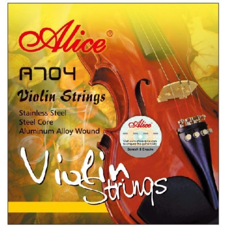 ALICE A704 Encordado para violin 4/4