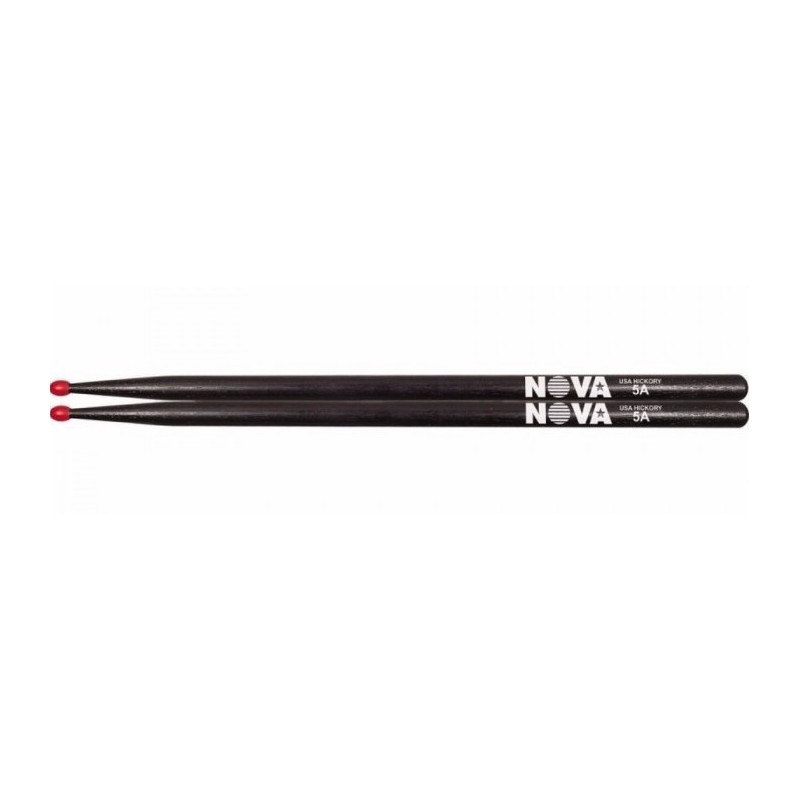 NOVA N5ANB Baquetas negras para bateria y percusion