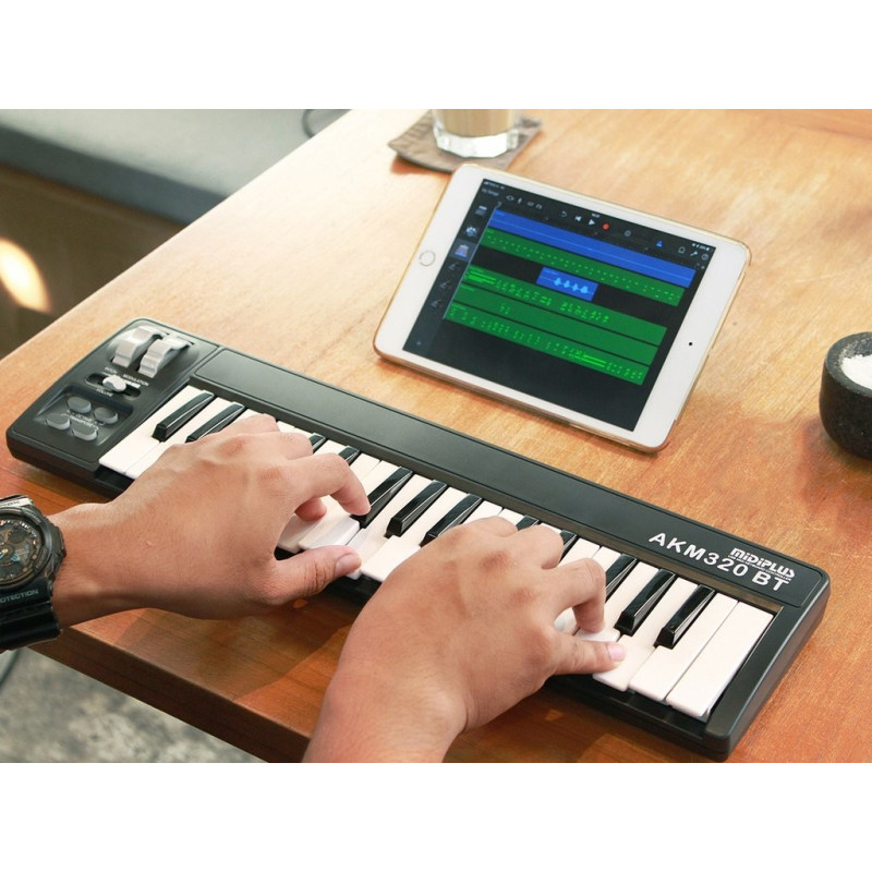 MIDIPLUS AKM320BT Teclado controlador Usb 32 teclas mini