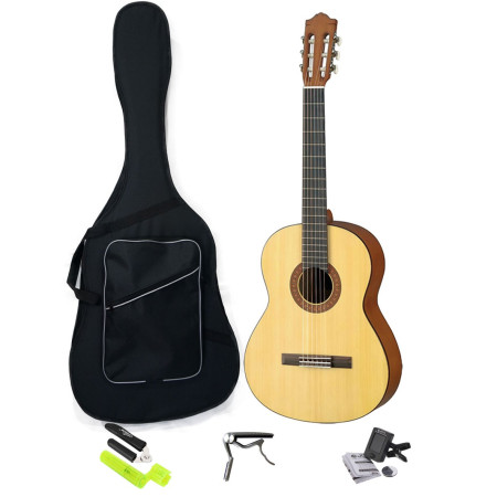 KIT C40 BL PLUS Guitarra Yamaha C40 con estuche y accesorios