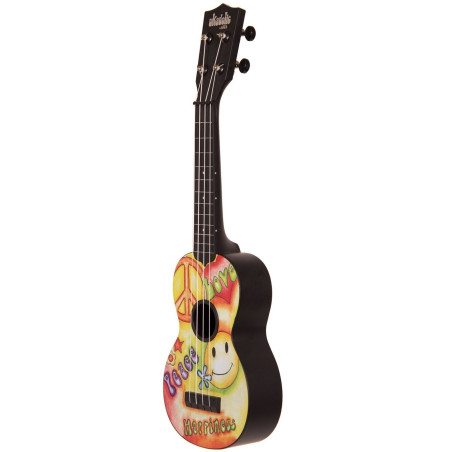 KALA KA-SU UKADELIC PEACE LOVE Ukelele soprano resistente al agua