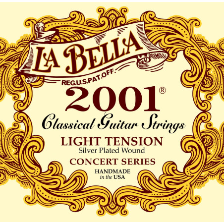 LA BELLA 2001 LIGTH TENSION Encordado para guitarra clásica