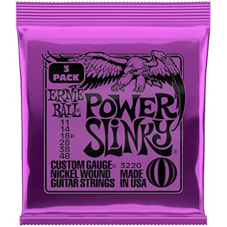 ERNIE BALL 3220 PACK X 3 Encordados Power Slinky