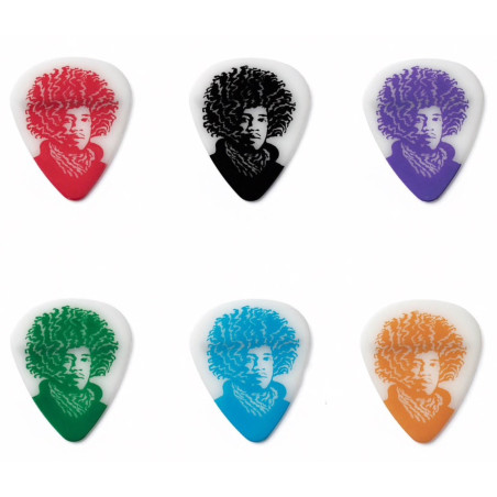JIM DUNLOP JVHPT03M Set de picks de Jimi Hendrix