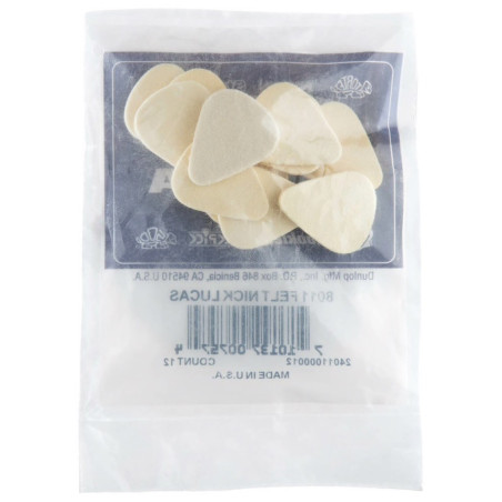 JIM DUNLOP 8011 Set de picks de fieltro