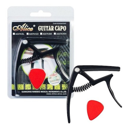 ALICE A007K Capodastro + Pick para guitarra