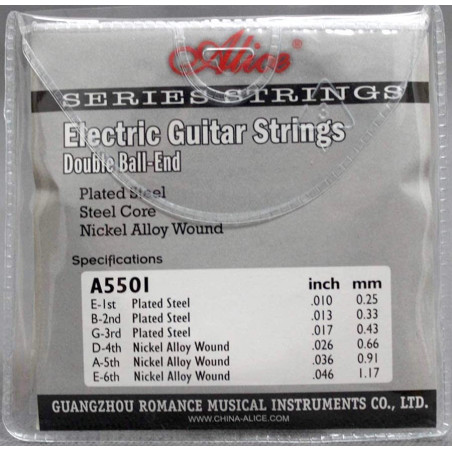 ALICE A5501 Encordado doble bola para guitarra