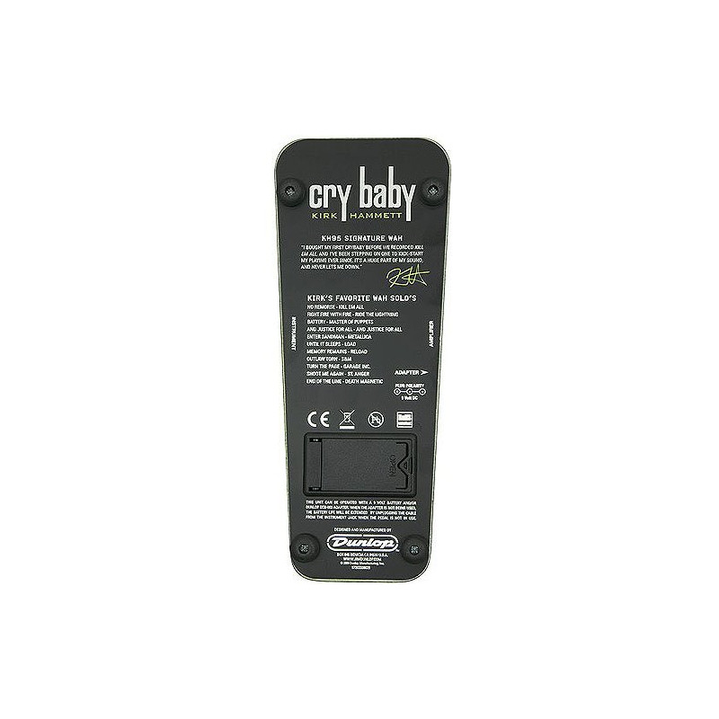 JIM DUNLOP KH95 Pedal de Wah de Kirk Hammett