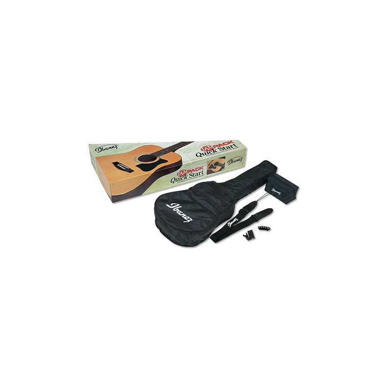 IBANEZ V50NJP-NT Kit de guitarra folk con estuche afinador correa y picks