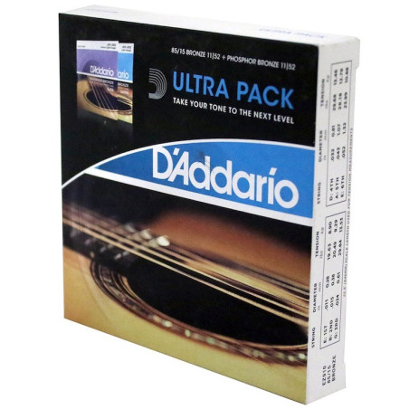 D'ADDARIO EZ910/EJ26 Set encordados guitarra acustica