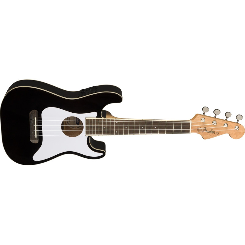 Fender Fullerton ST BK: Ukulele eléctrico de alta calidad sonido cálido