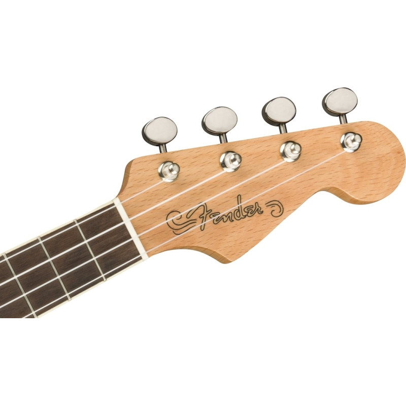 Fender Fullerton ST BK: Ukulele eléctrico de alta calidad sonido cálido