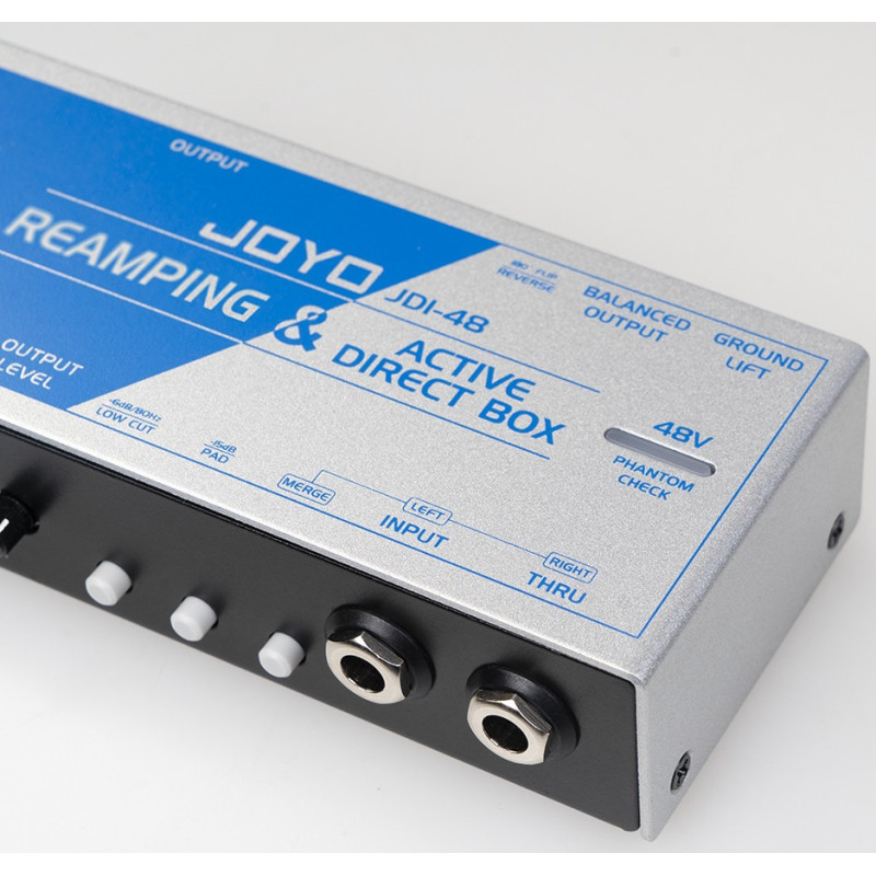JOYO JDI-48: Caja Directa Activa y Reamp Pasivo 2 en 1 para Estudio y Vivo