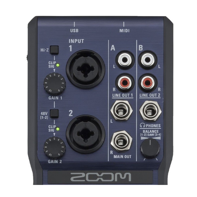 ZOOM U-44 Interfase de audio