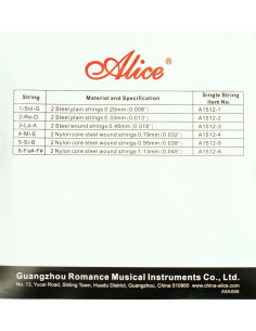 Mejora el sonido de tu bandola colombiana con el encordado ALICE A1512 2