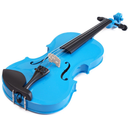 GREKO VCB-Bl Violin azul con estuche arco y colofonia