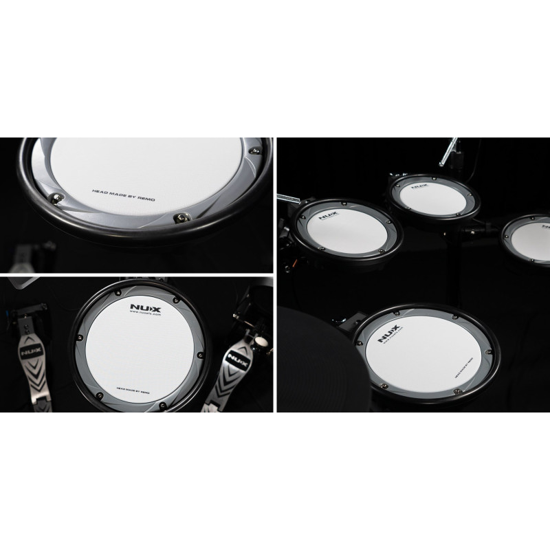 Bateria Electronica Nux Dm-7 con pads de malla y platillos