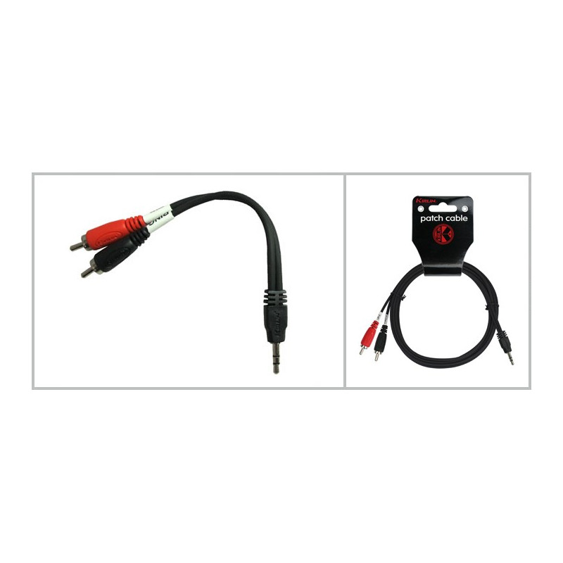 KIRLIN YE-3643M Cable plug a rca de 3 metros