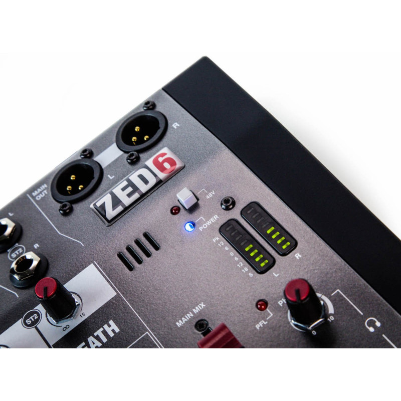 Mezclador ZED6: Calidad de sonido profesional en un formato portátil
