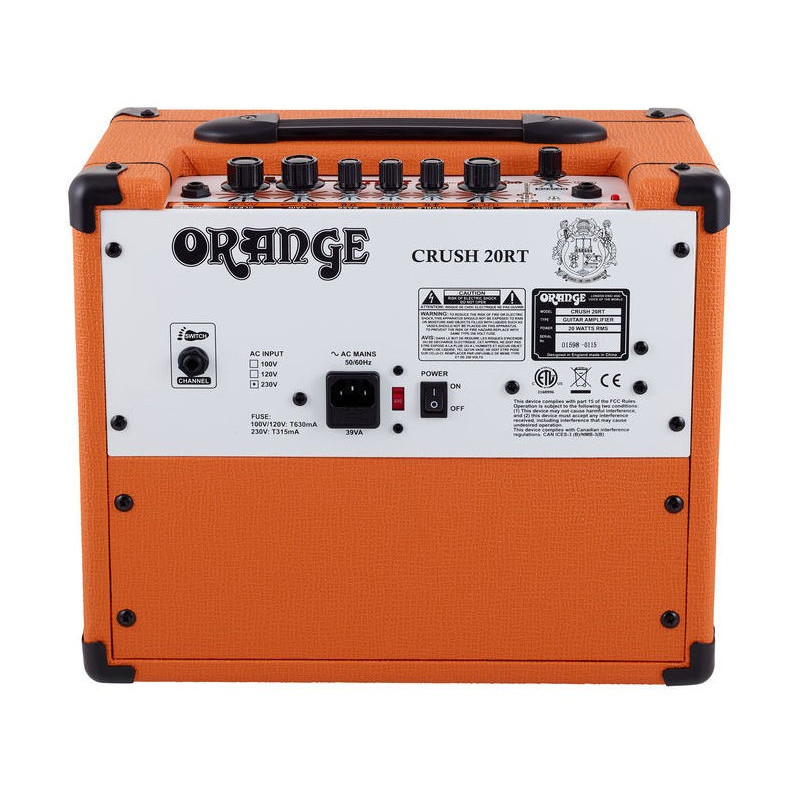 Amplificador ORANGE CRUSH 20 RT: Tu Sonido, Tu Estilo