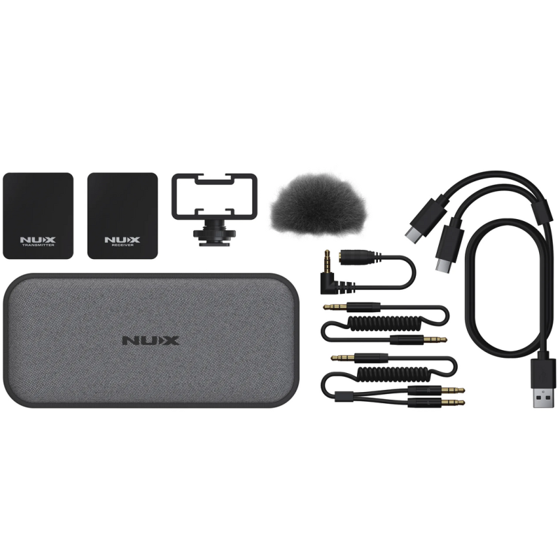 Sistema de micrófono inalámbrico NUX B10 VLOG: audio de alta calidad para vlogs y videos