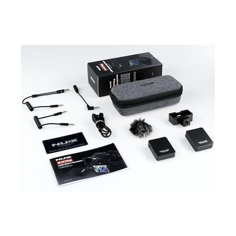 Sistema de micrófono inalámbrico NUX B10 VLOG: audio de alta calidad para vlogs y videos