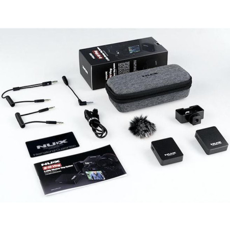 Sistema de micrófono inalámbrico NUX B10 VLOG: audio de alta calidad para vlogs y videos
