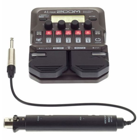 ZOOM A1 FOUR Pedalera para guitarra electroacustica