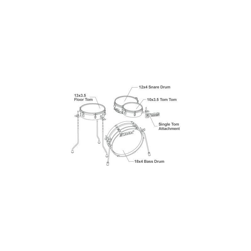 TAMA LJK48P-HBK: El kit de batería compacto perfecto para espacios reducidos