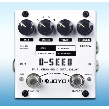 JOYO D-SEED Pedal de delay dual channel para guitarra y bajo