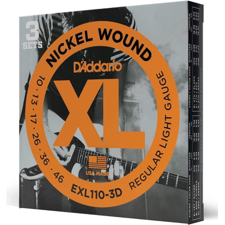 D'ADDARIO EXL110-3D Pack de...