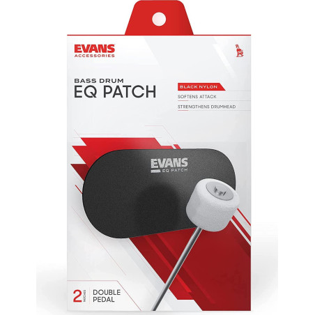 EVANS EQPB2 Protectores de parche bombo doble pedal