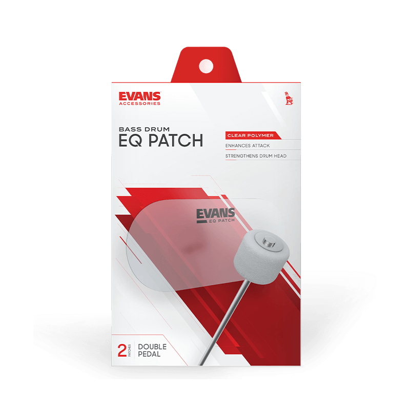 EVANS EQPC2 Protectores de parches para doble pedal de bombo